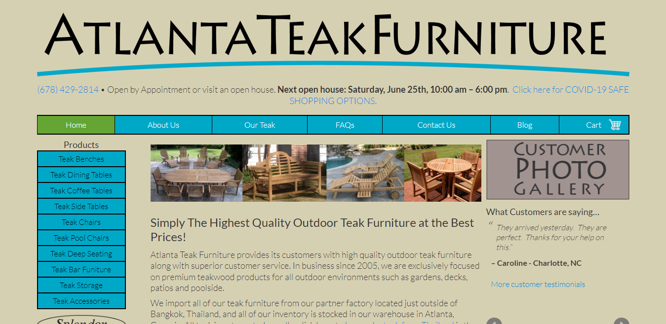 Atlanta Teak Furniture Reviews Experience the power of customer reviews